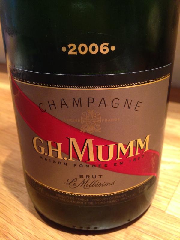 ghmumm champagne cordon rouge millésimé