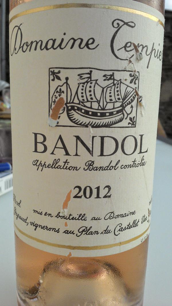 bandol tempier rosé