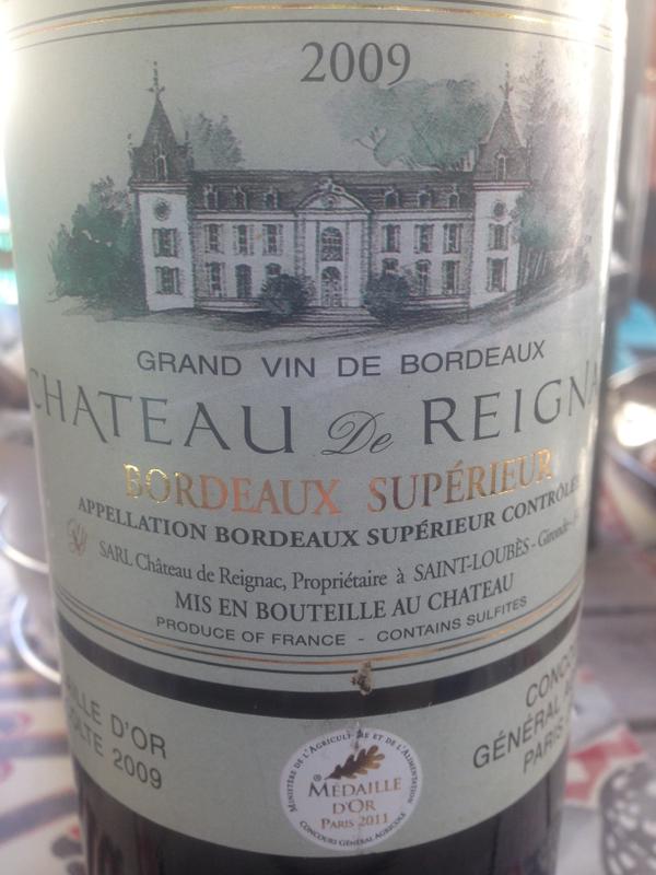 château de reignac, bordeaux supérieur