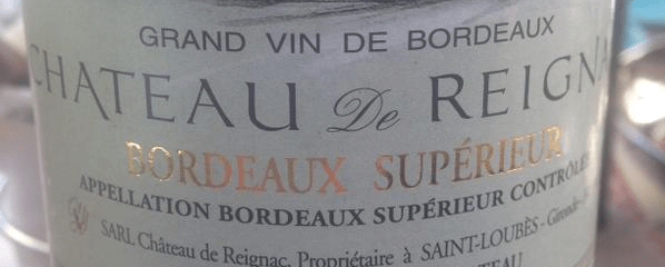 château de reignac, bordeaux supérieur